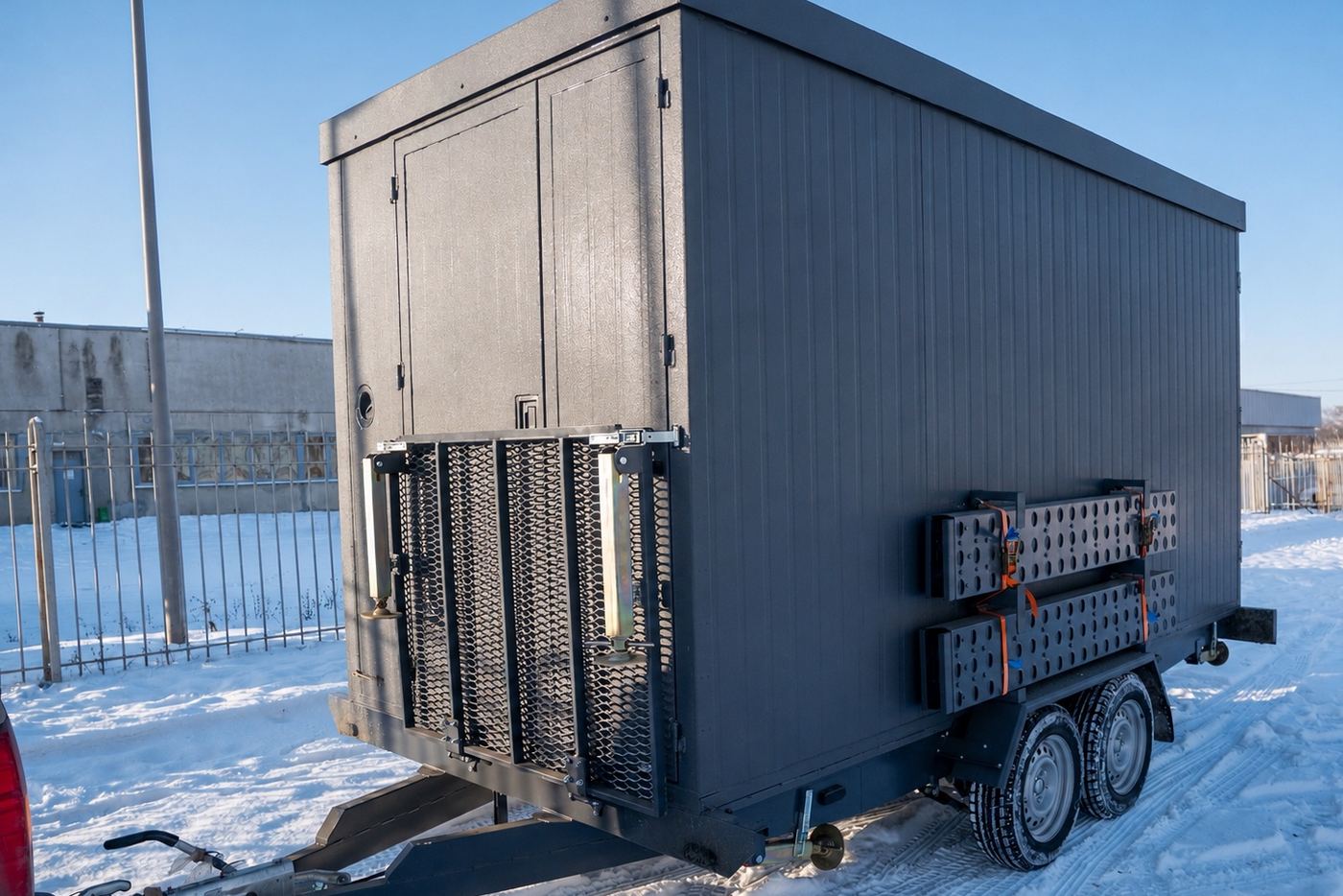 Module positioned on site